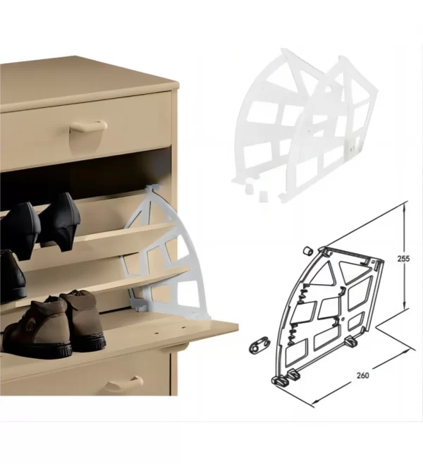 AW.5003 plastic 3 layer shoes rack 1